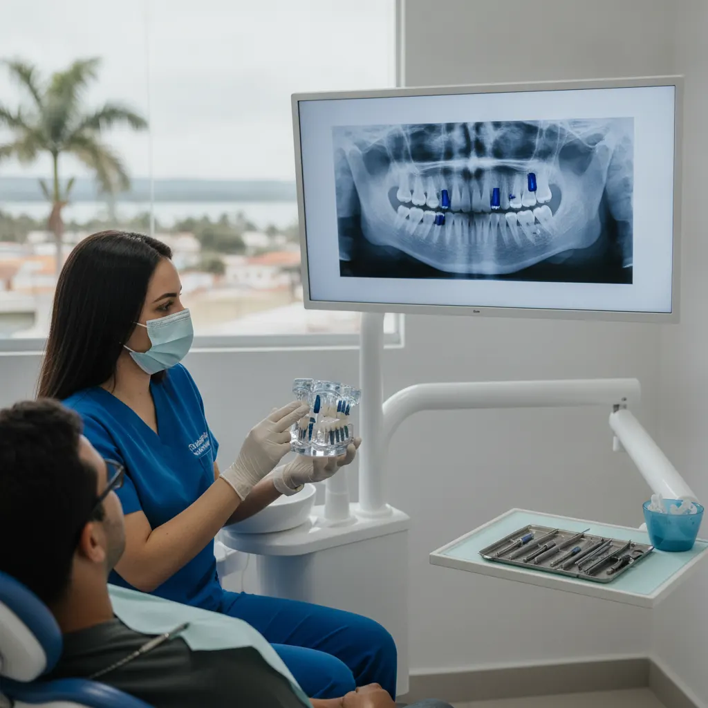 Implante dentário na parte de cima da boca em Três Lagoas