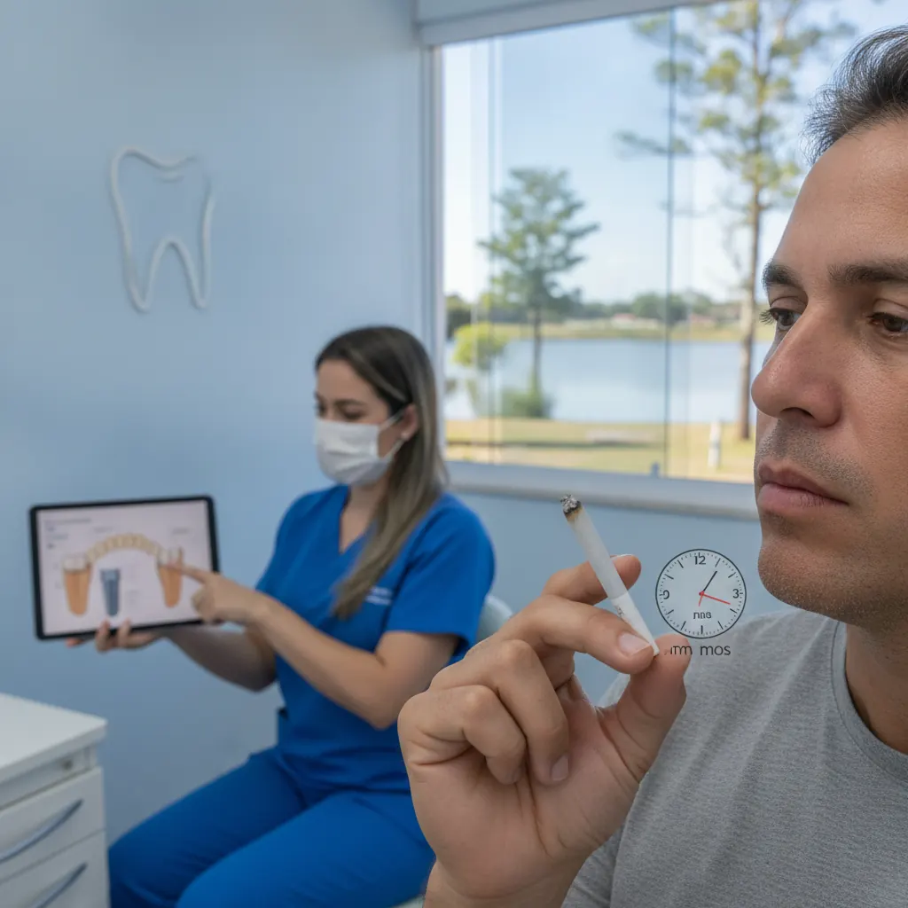 Implante dentário: pode fumar depois da cirurgia? Guia